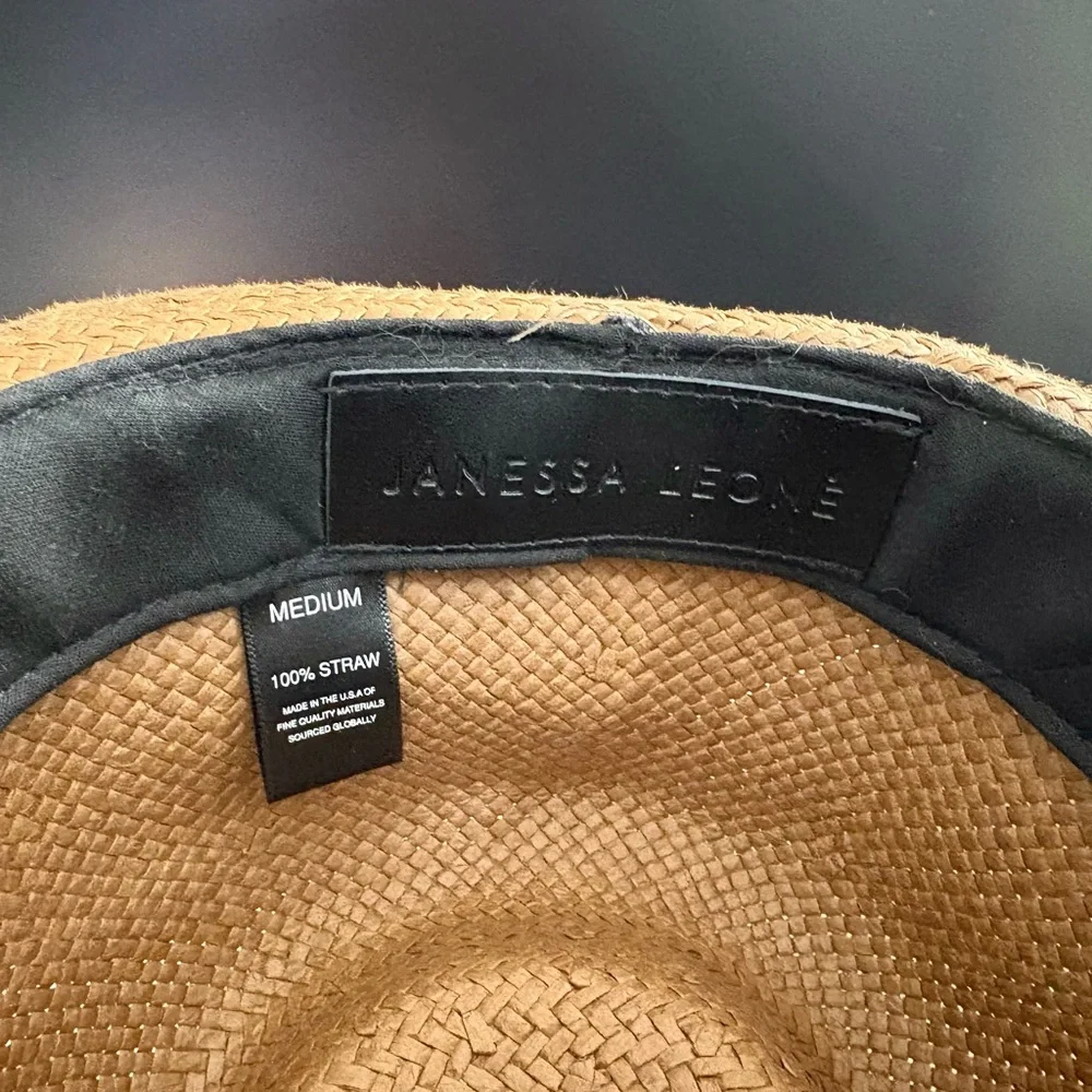 Janessa Leoné Sherman 100% Straw Hat size M - Picture 11 of 12